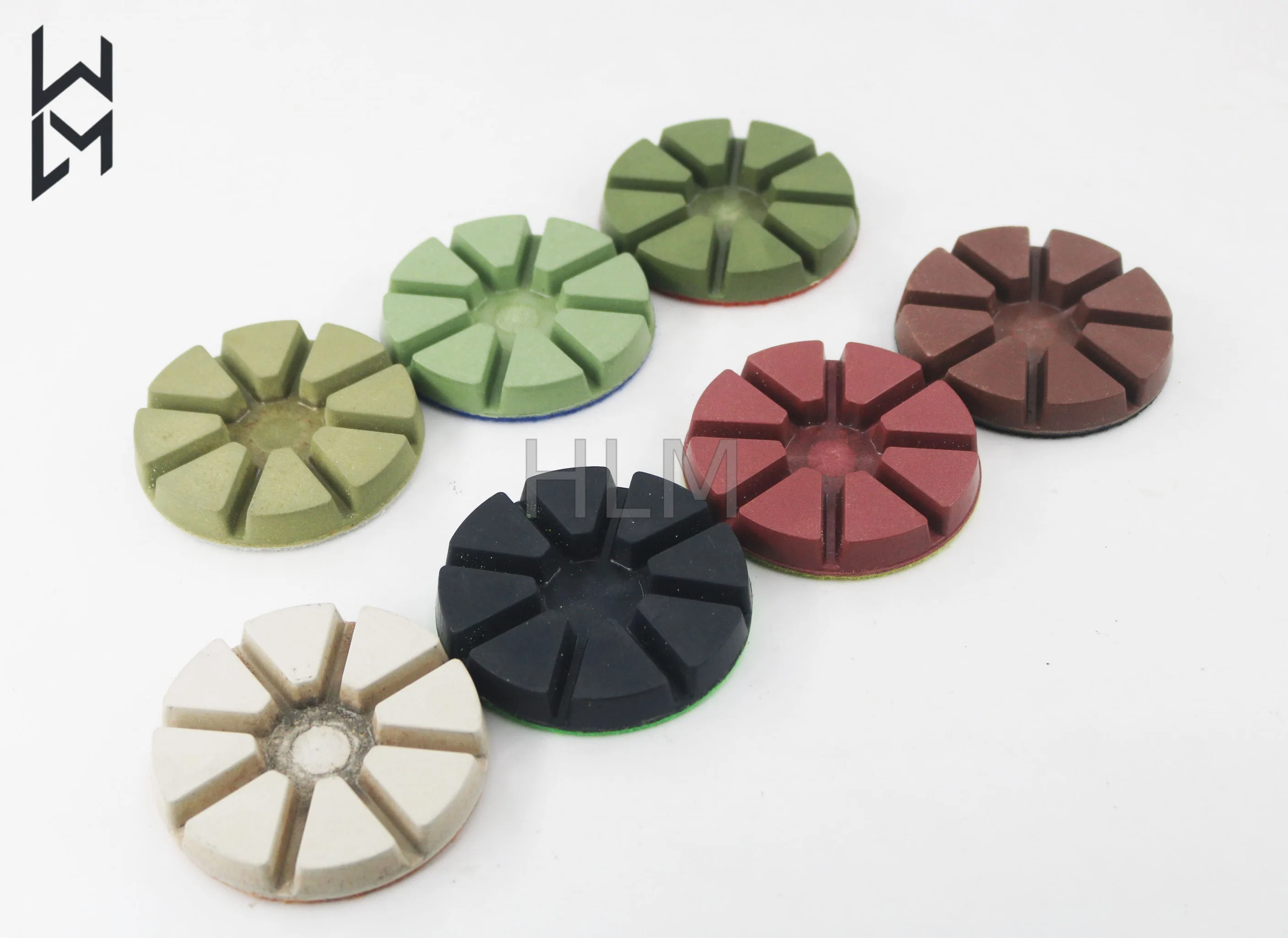 3" Kit Diamond Polishing Pad Wet/Dry for Concrete with High Performance Diamond Grain