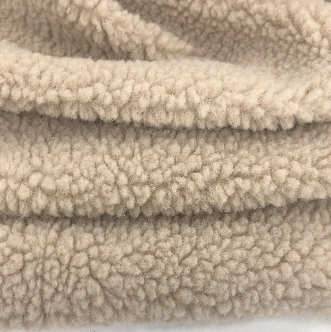 100% Polyester Sherpa Fabric Polyester Sherpa Fleece Fabric Faux Fur Sherpa Fabric