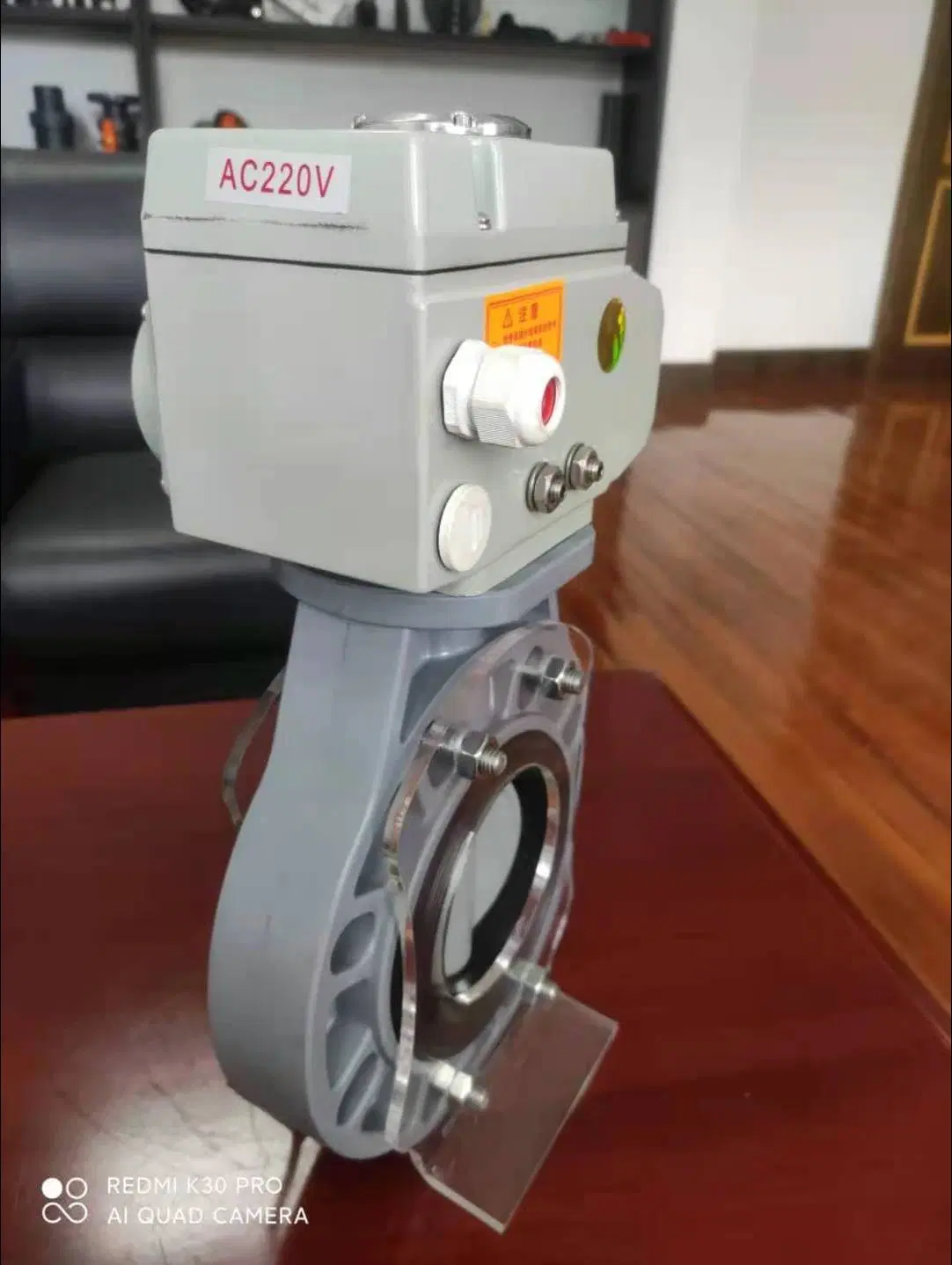 DIN ASTM JIS Chemical Industry Electric Actuated CPVC Butterfly Valve