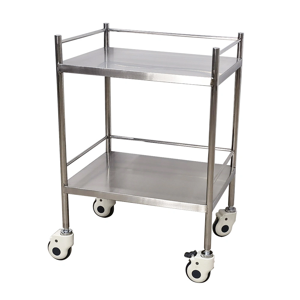 Mn-SUS052A CE&ISO Medical Cart Stainless Steel Treatment Trolley Hospital Equipment