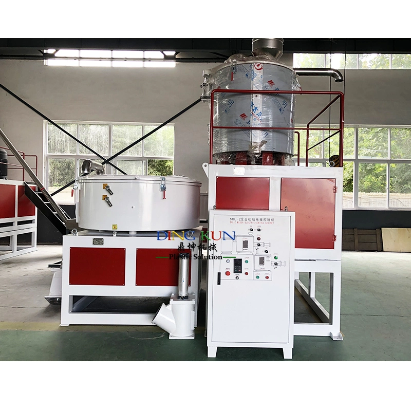 Fully Automatic Plastic Heating Cooling Mixer SRL-Z300/600 High Speed PVC Raw Materials Hot Cold Mixing Machine Units