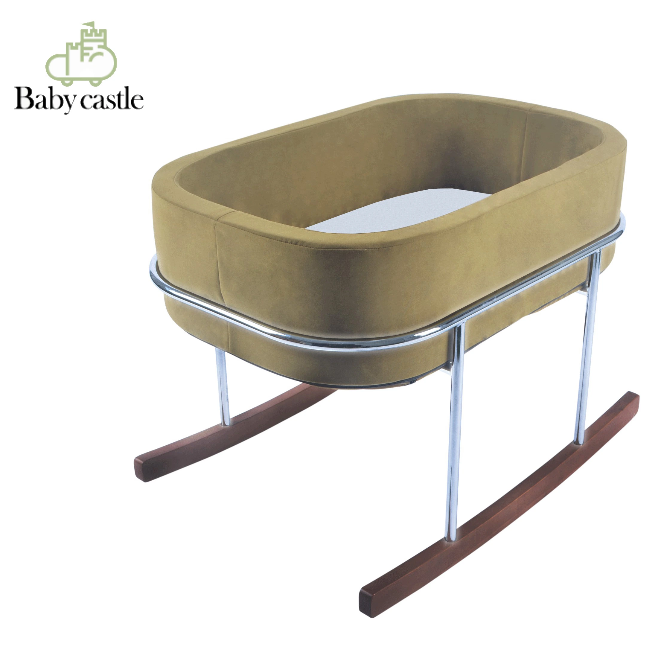 203# Nouveau lit bébé polyvalent à bascule lit bébé certificat CE Lit de base en bois