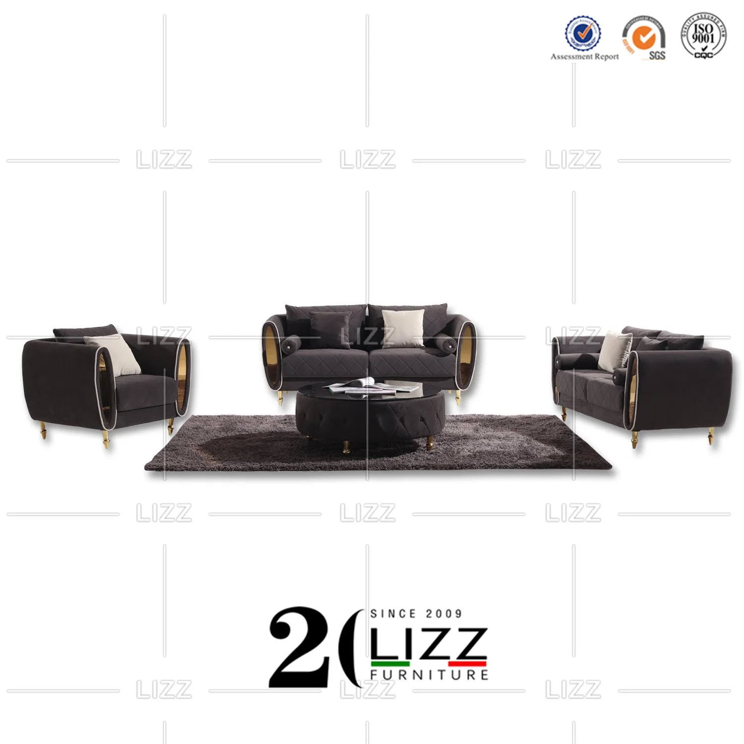 Online Großhandel/Lieferant Neukunden Startseite Möbel Wohnzimmer Stoff Freizeit Sofa-Set