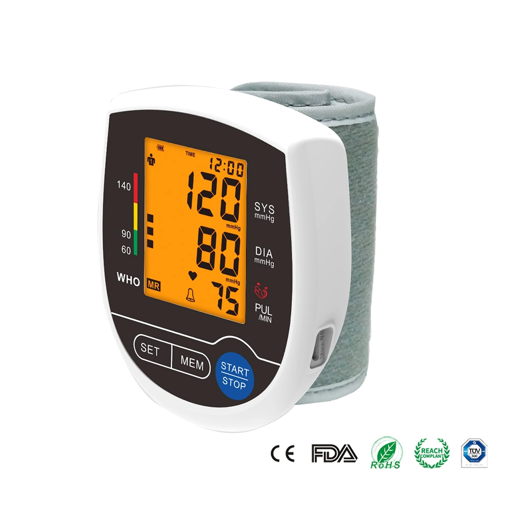 Wholesale CE ISO Digital Speakers Automatic Bp Wrist Watch Rate Blood Pressure Monitor Cheap