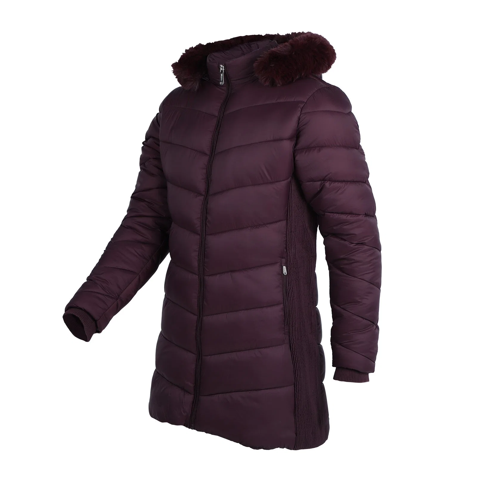 Women&prime; S Ultralight Fake Down Jacket Parka Long Winter Outdoor Coat