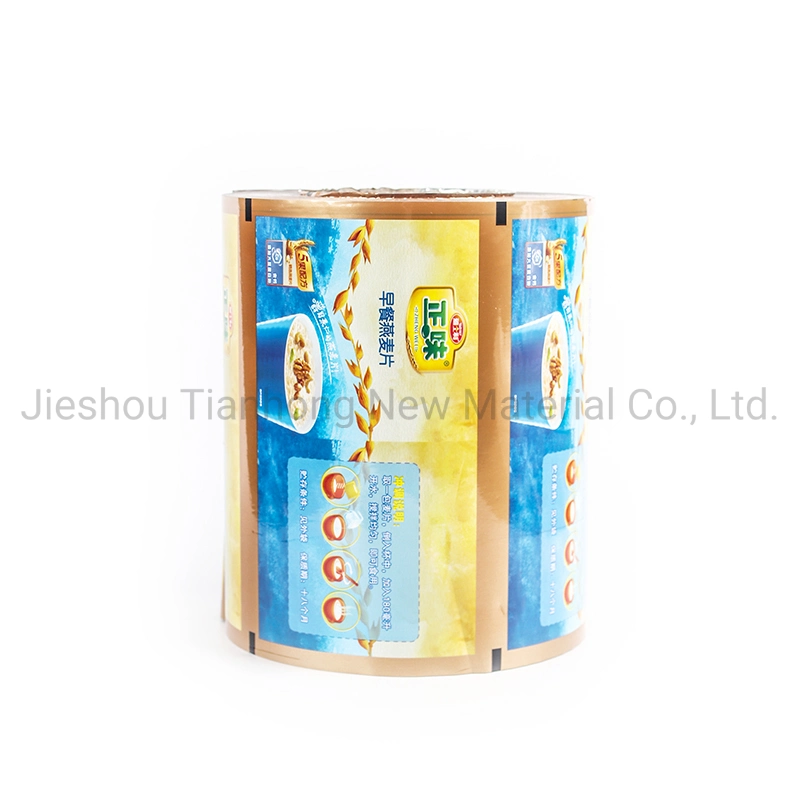 FDA Approved Plastic Stretch Sachet Packaging Roll Food Packing Heat Seal PET Metalized Film
