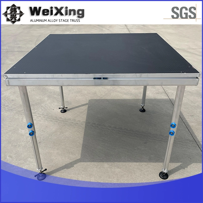 Montaje rápido Weixing portátil plegable de aluminio reforzado etapa