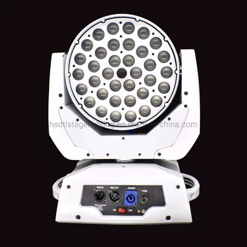 EQUIPEMENT DE scène de zoom POUR LAVAGE À LED 36PCS, lampe frontale mobile 18 W.