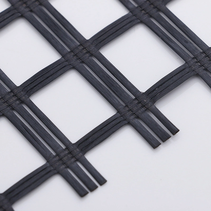 New Fiberglass Geogrids Bitumen Coated Glassfiber Geo Grid