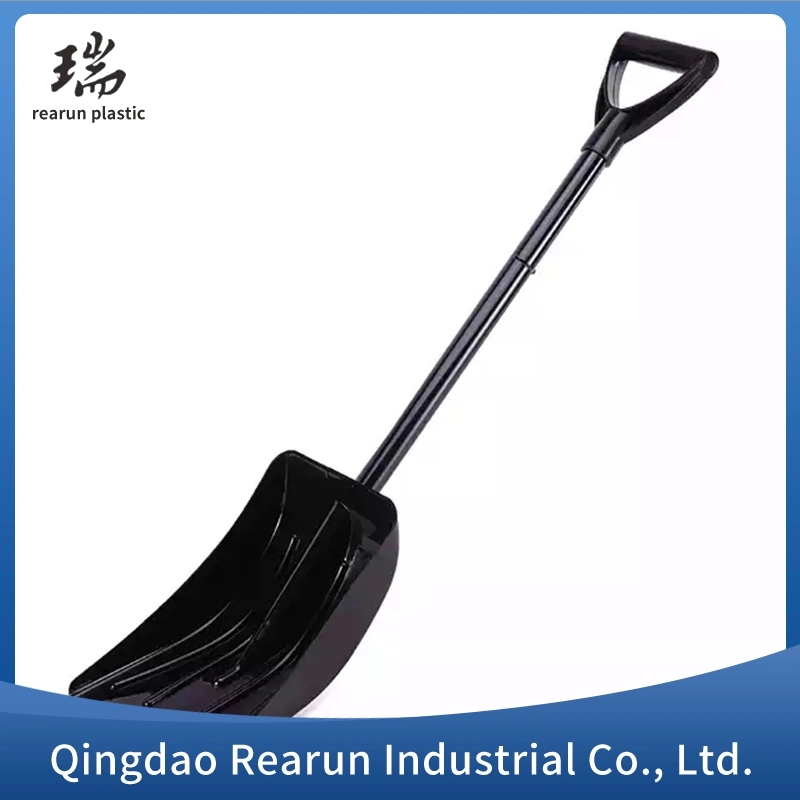 High Performance Plastic Snow Shovel Multifunctional Farming Spade with Long Wooden Fiberglass Handle