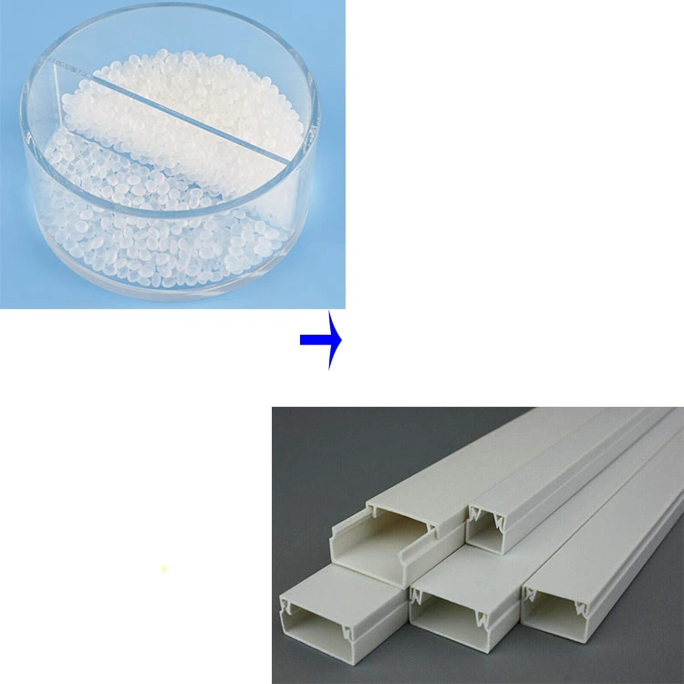 El agente público utilizando productos químicos en electrodomésticos gránulo Ptv Modificador de impacto