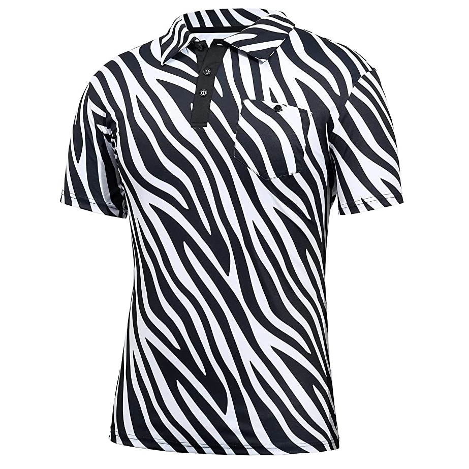 Custom Logo Mens Polo Shirts Short Sleeve Sublimation Printed Golf Shirt with Pocket