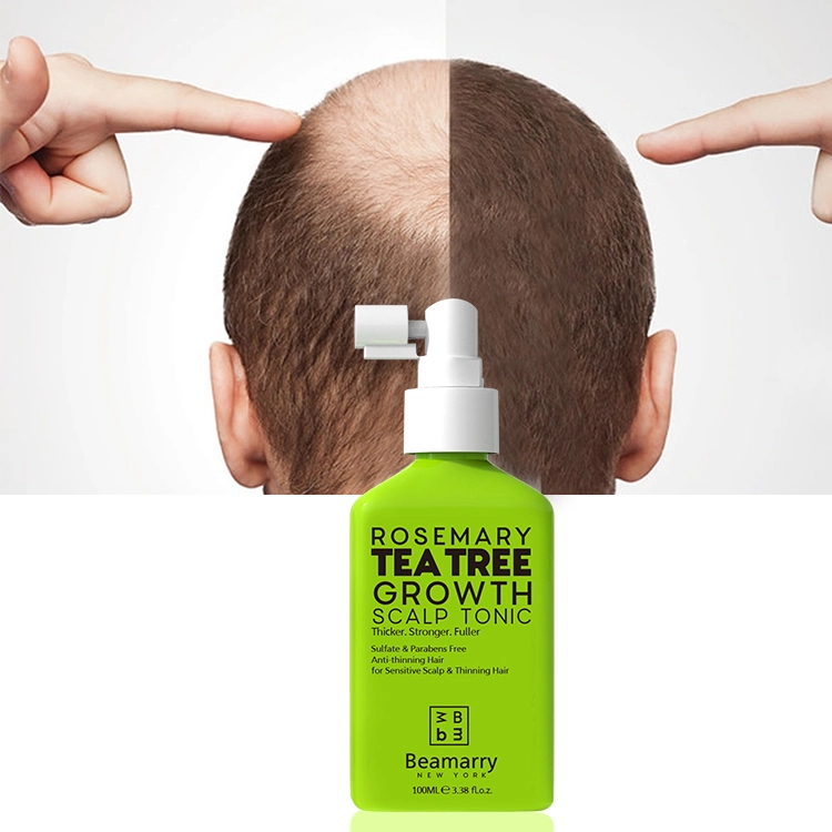 Teebaum Haarausfall Behandlung für Haarwachstum, 100% natürliches Haarwachstum Spray