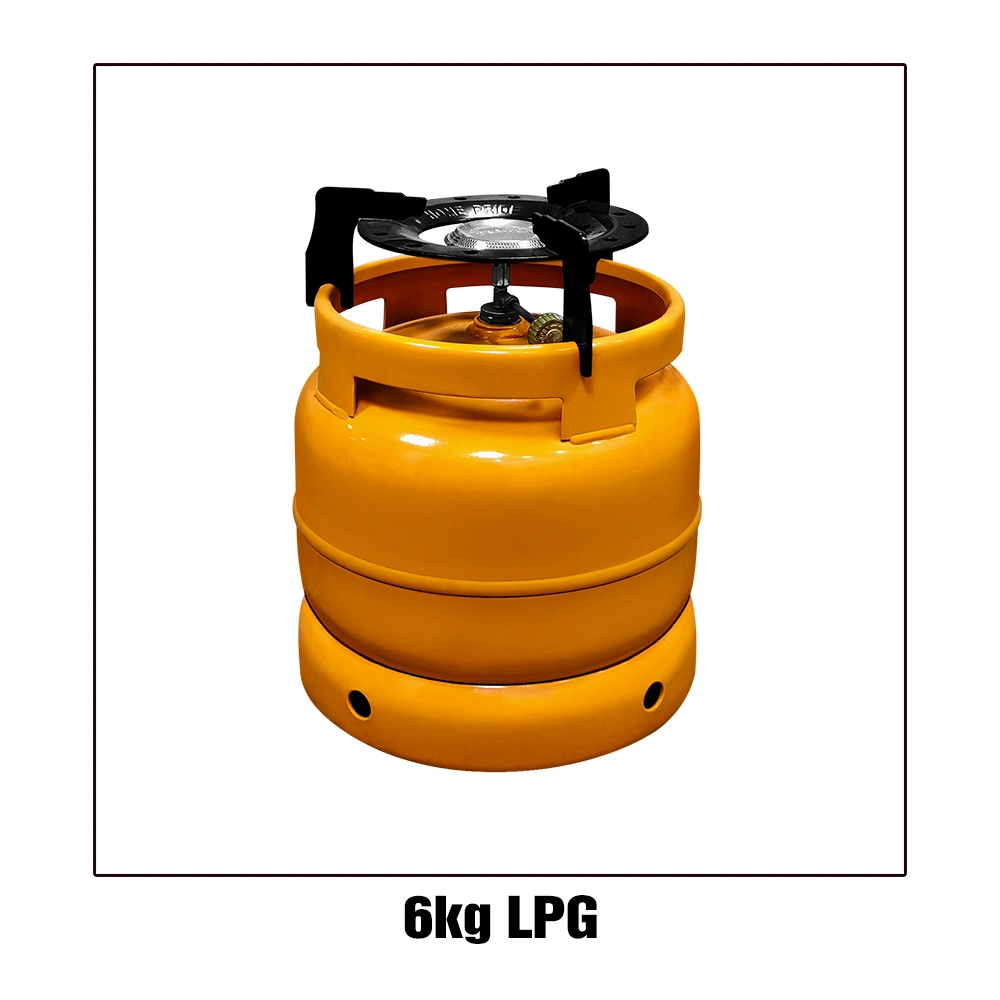 3kg 5kg 6kg 10kg 12.5kg 15kg 50kg Portable Refilling Steel LPG Gas Cylinder for Kitchen Cooking