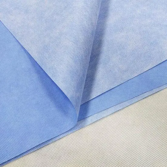 Ss/SMS PP Non Woven Fabric with PE Coated Protective Suit Fabric for Surgical Suit and Surgical Gown