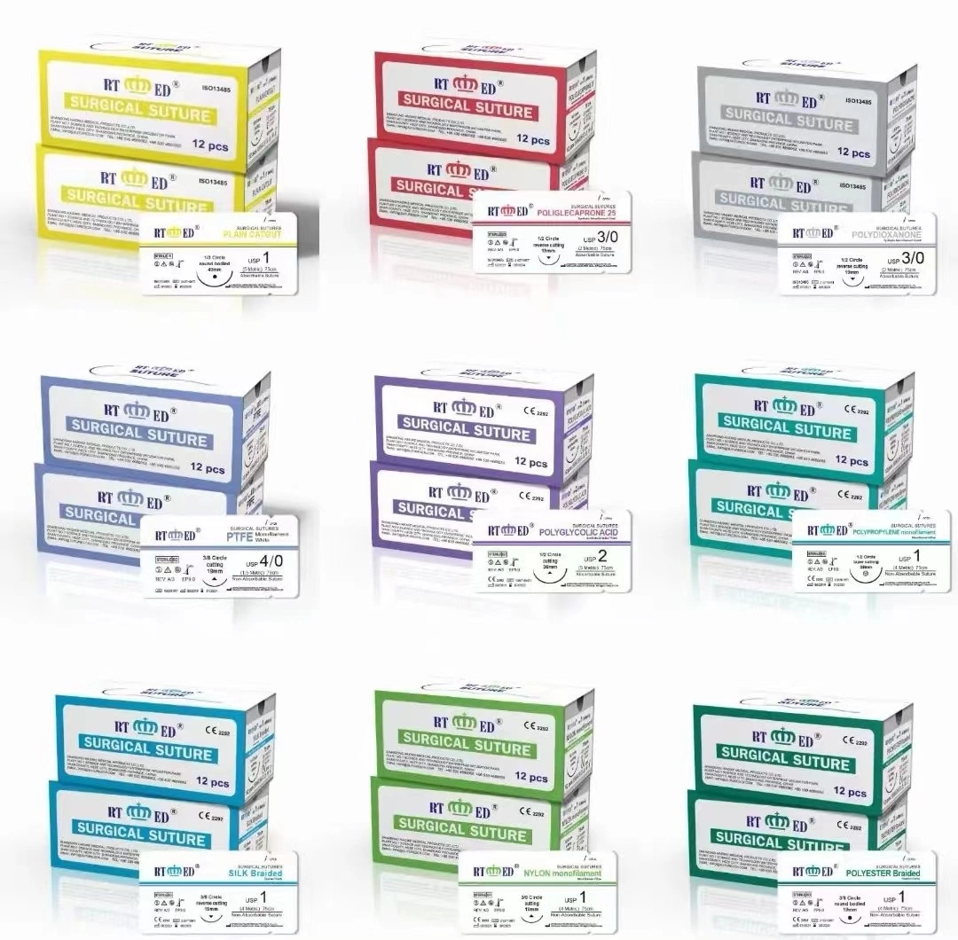 Absorbable Medical Pdo Surgical Suture for Adults and Children with CE/ISO