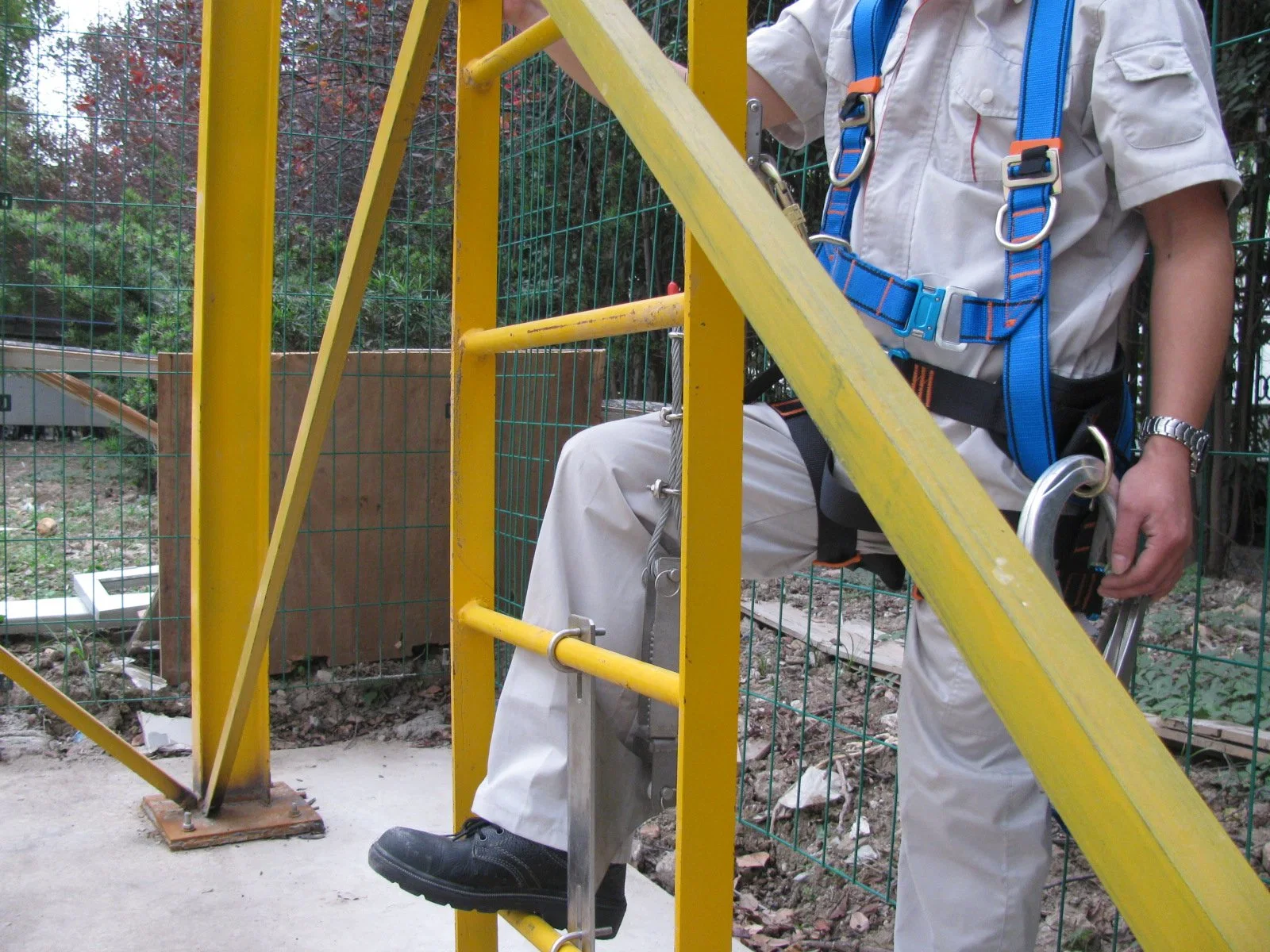 Sistema de prevención de caídas el equipo de seguridad de protección contra caídas de la correa del cinturón de seguridad para el Tower