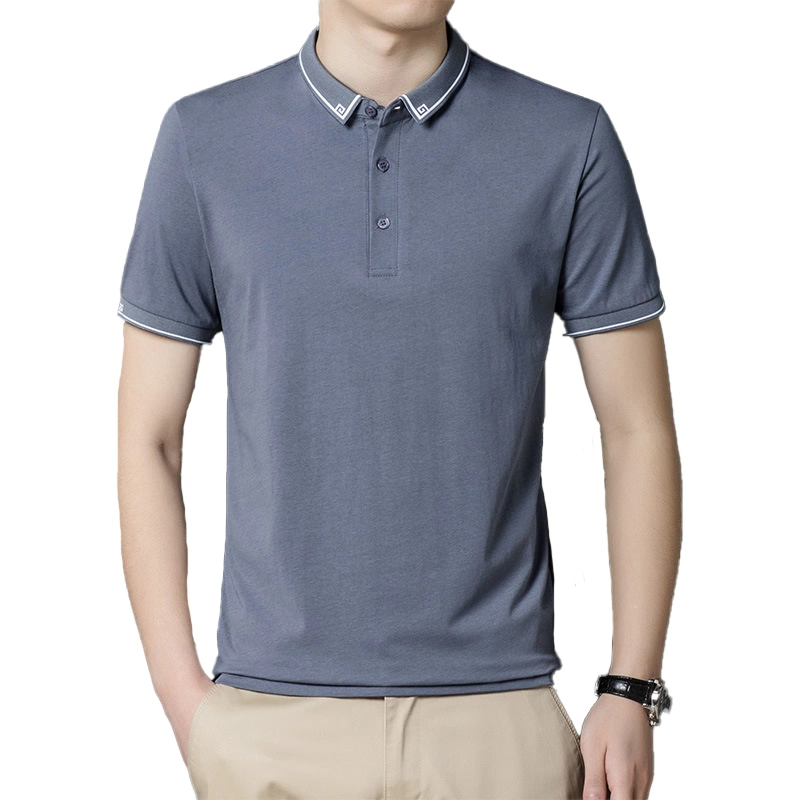 Los hombres de poliéster algodón Polo T-shirt, camiseta Polo