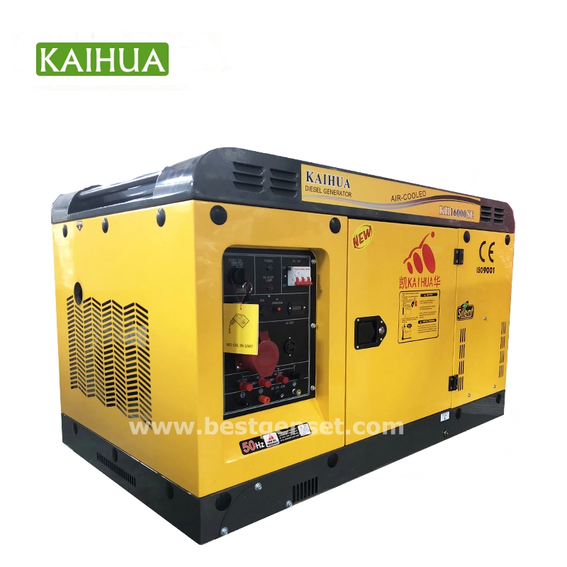 10kVA Small Silent Portable Mobile Air-Cooled Electric Diesel Engine Generator