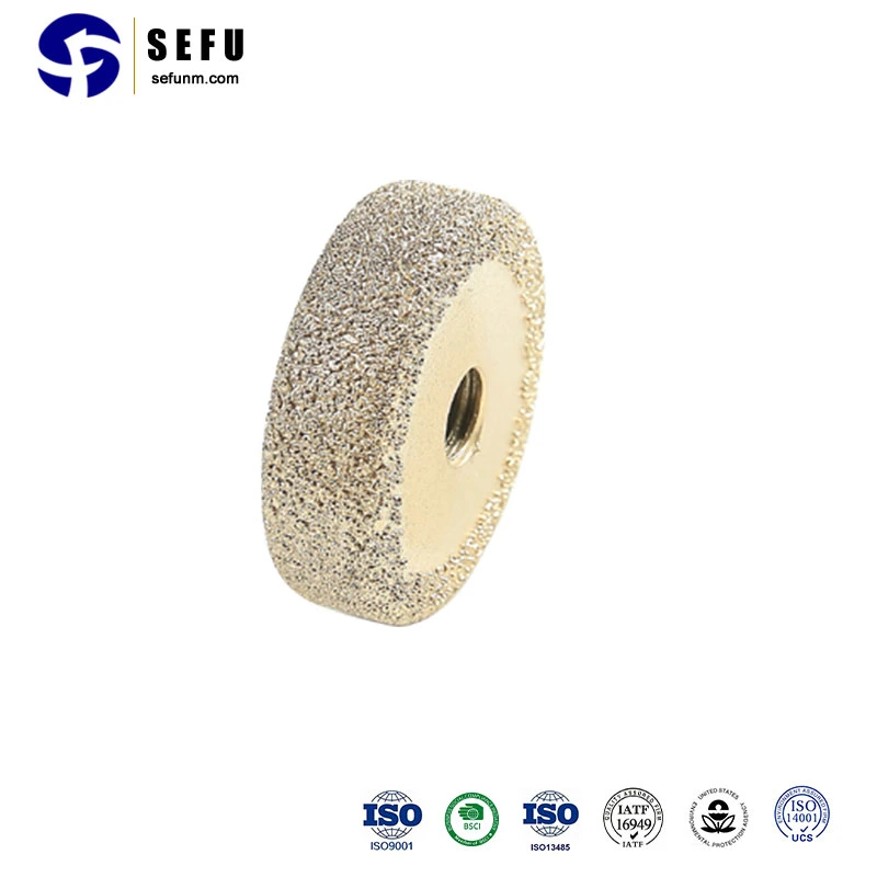 Sefu China Brazed Diamond Bohrwerkzeuge Lieferanten 150mm Vakuum Brazed Diamant Schleifscheibe Super Schleifscheiben zum Schleifen von Metall