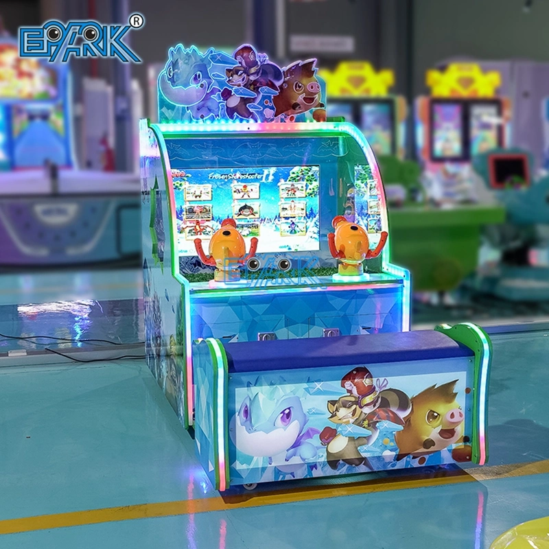 Indoor Coin Operated Frozen Sharpshooter Water Shooting Machine with Seat Arcade Machine Shooting Simulator