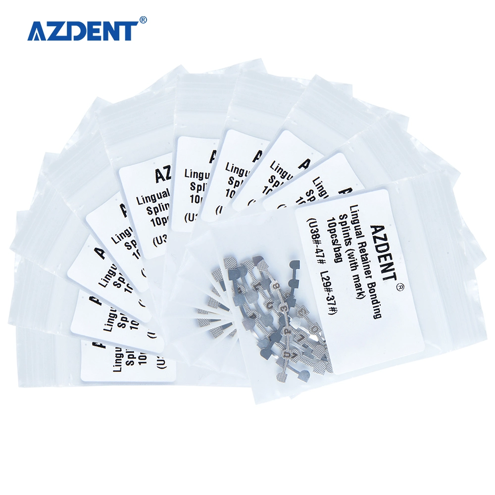 Entrega rápida Azdent 10pcs/Pack Orthodotic retenedor Lingual 10pcs/paq.