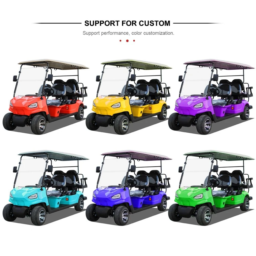 MMC Good Price 4-Seater Golf Cart Low-Speed OEM Color Sightseeing Car Electric 6 Seats 2 Seats Custom Color