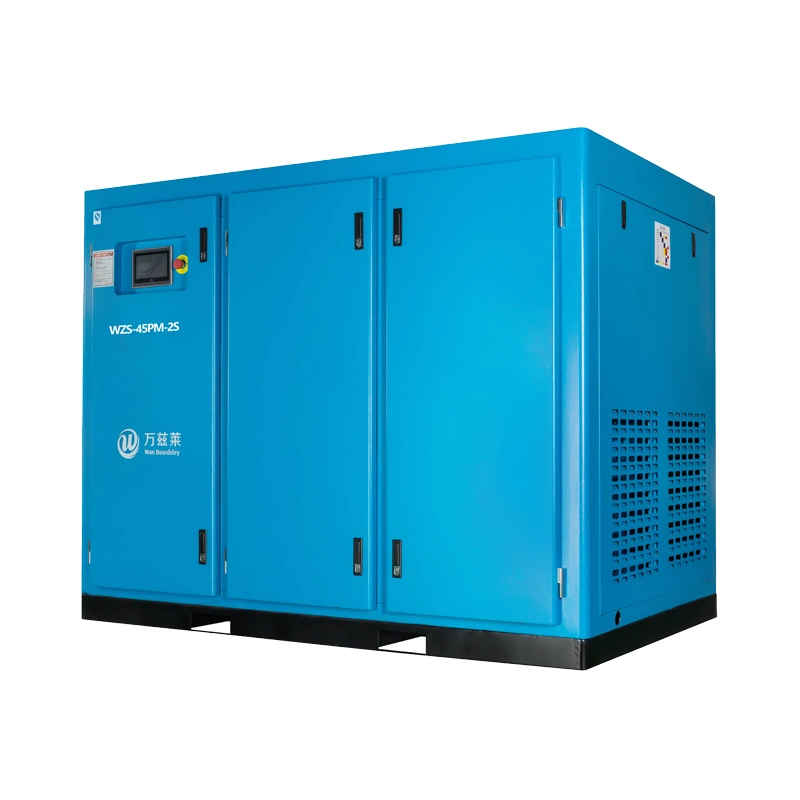 45kw Quiet Sound Energy-Saving Two-Stage Compression Pm VSD Screw Air Compressor