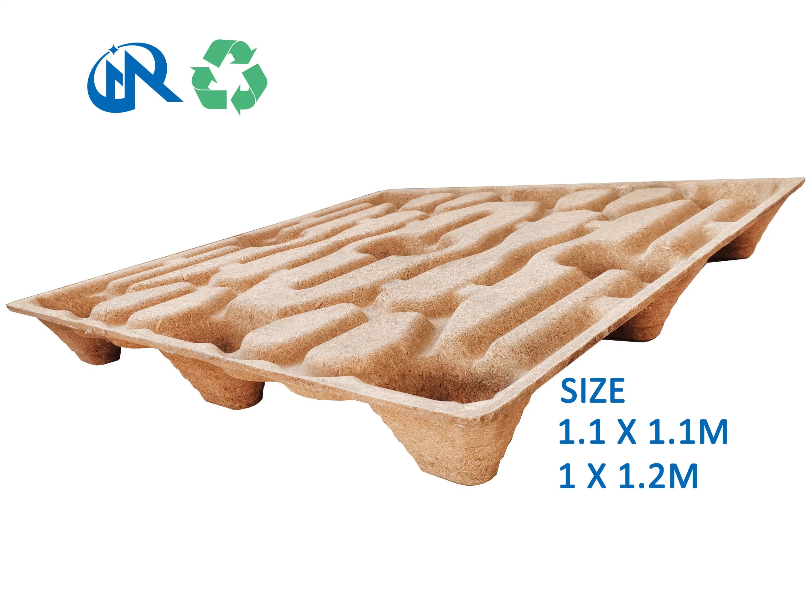 E-Co Friendly Recyclable Moulded Wood Tray New Type Moulding Pallet