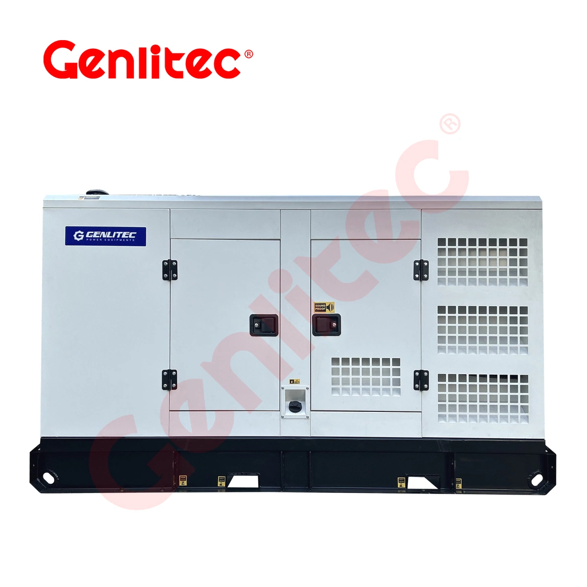 100 kVA 80kw de potencia del Pime 1104c-44tag2 Diesel Perkins generando con LEROY SOMER Alternador Stamford Genlitec