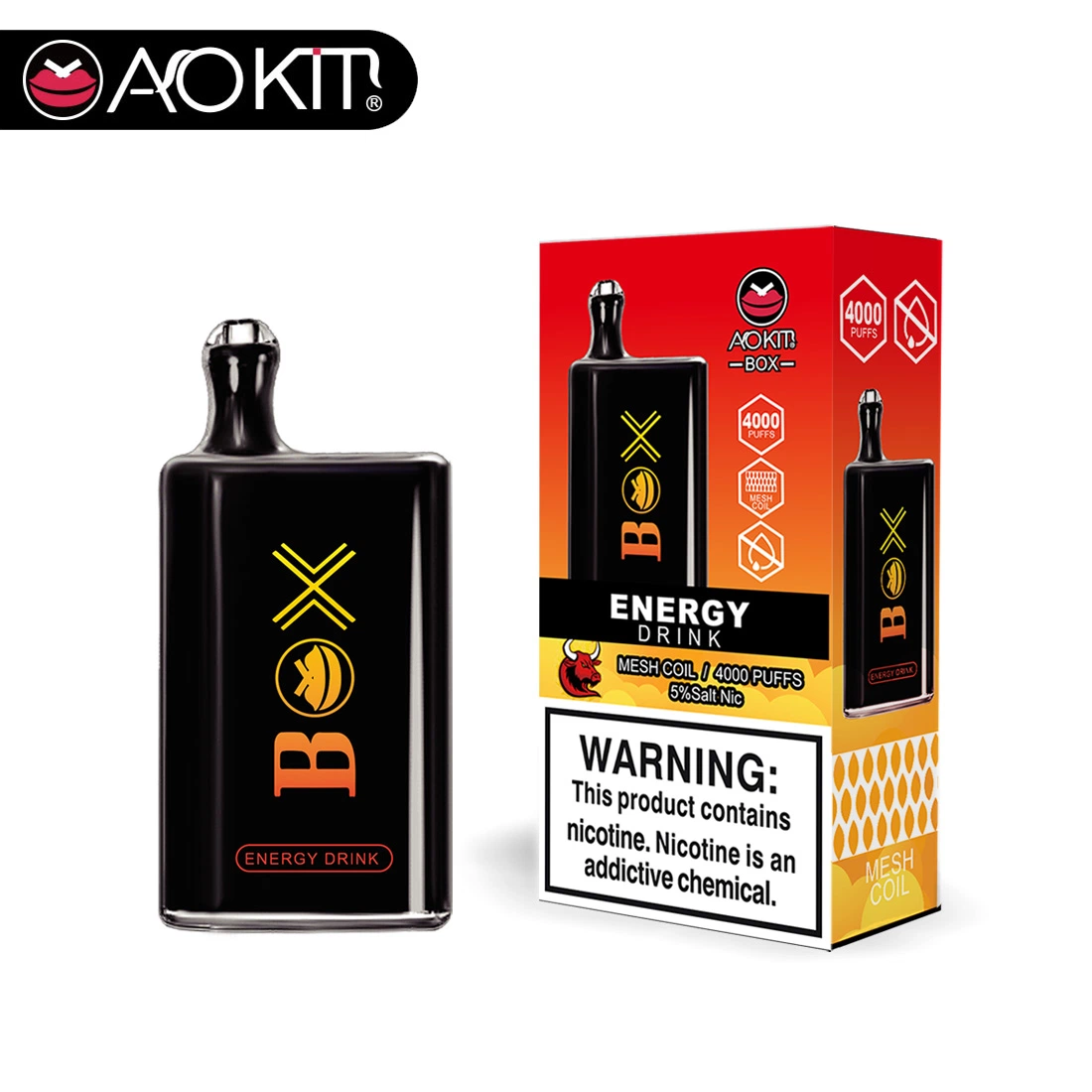 Wholesale/Supplier Disposable/Chargeable Vaporizer 4000 Puffs Vape Aokit Box Electronic Cigarette