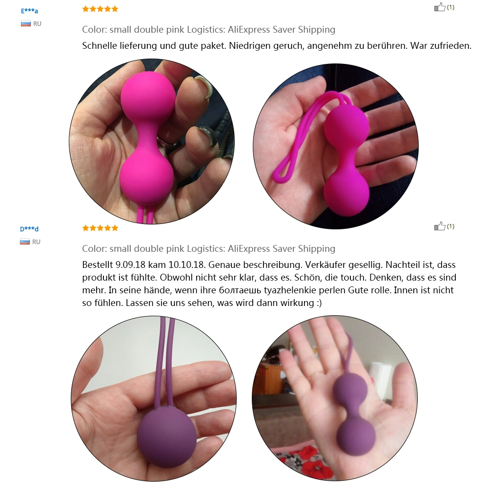 Entrenador de músculos Kegel Ball huevo Intimo sexo Juguetes Mujer Chino Apriete Ben WA bolas Productos vaginales