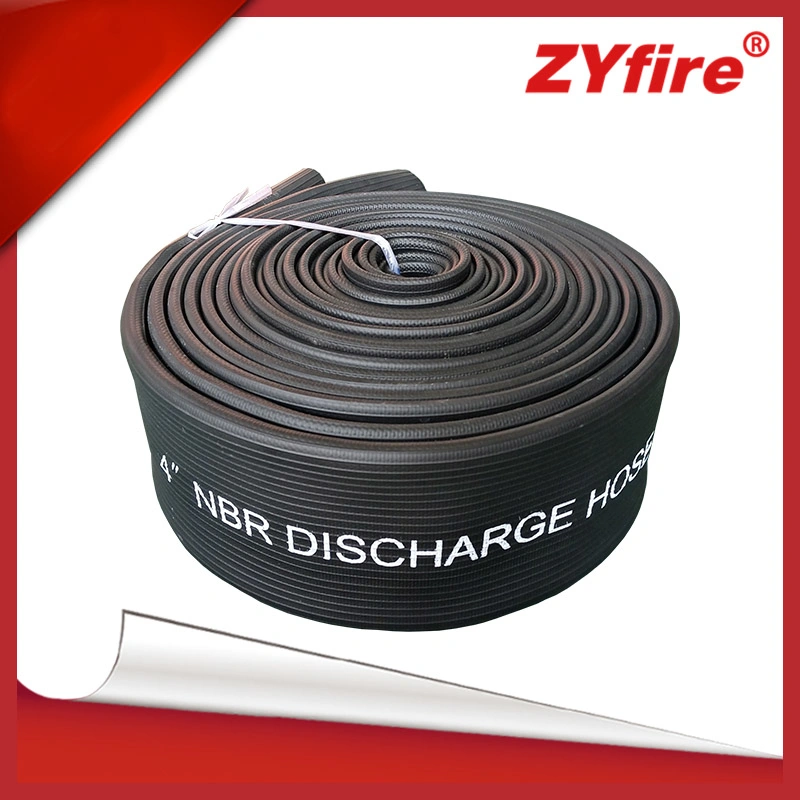 Zyfire flexible de vidange de grand diamètre flexible de décharge non-plat NBR