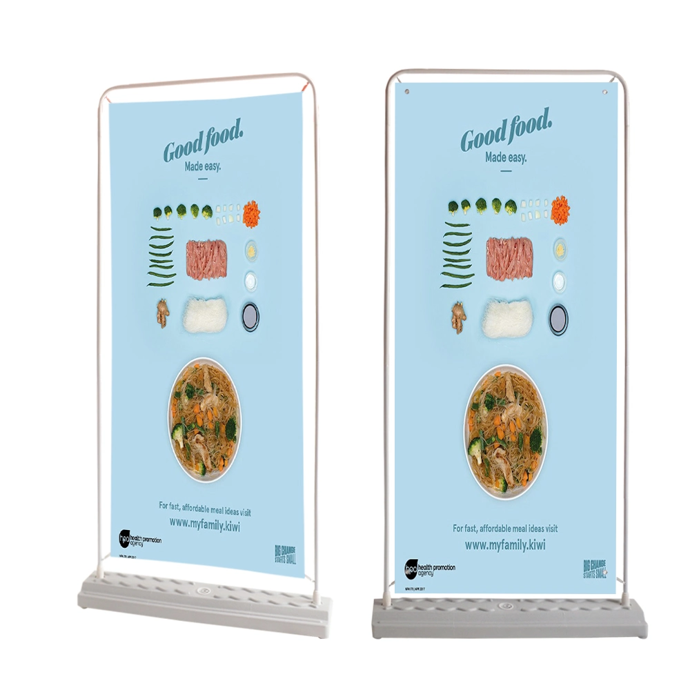 High quality/High cost performance  Water Base Roll up Banner Door Shape Banner Stand