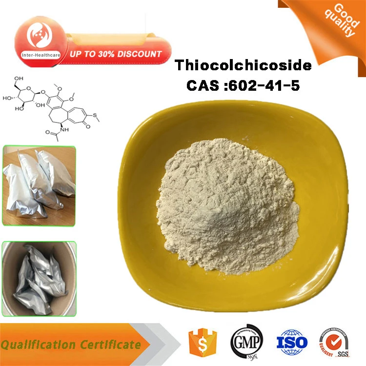 Materias primas de calidad superior al 99% Polvo Thiocolchicoside CAS 602-41-5 para Anti-Inflammatory Thiocolchicoside