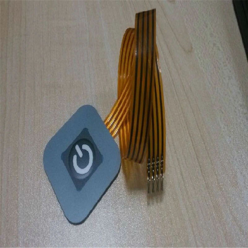 1 llave interruptor de membrana impermeable de caucho con cúpula metálica del Panel de Control de teclado