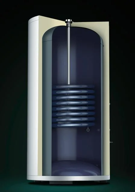 OEM 150L-500L - água quente de bobina única com pressão de aço de esmalte Multi-Energia Depósito de água de armazenamento