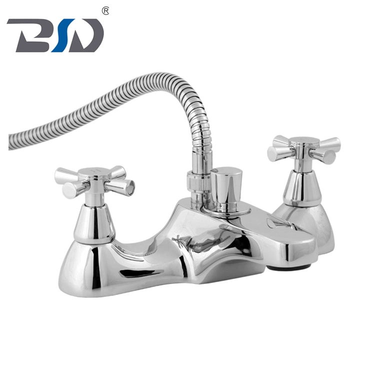 Chrome Pair Faucet Mixer Cloakroom Easy Use Basin Bath Taps