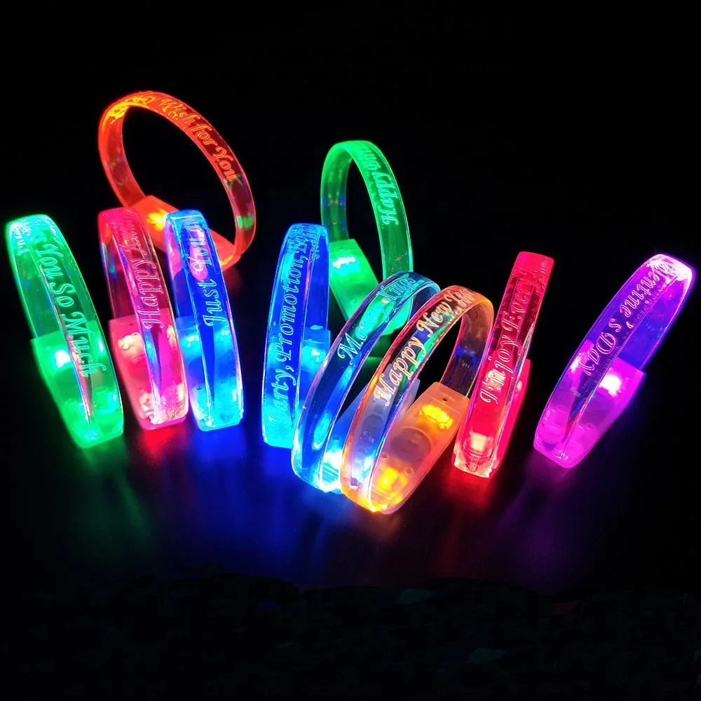 Hot Sales Bracelet à LED bâtons phosphorescents personnalisés pour Party Fournitures