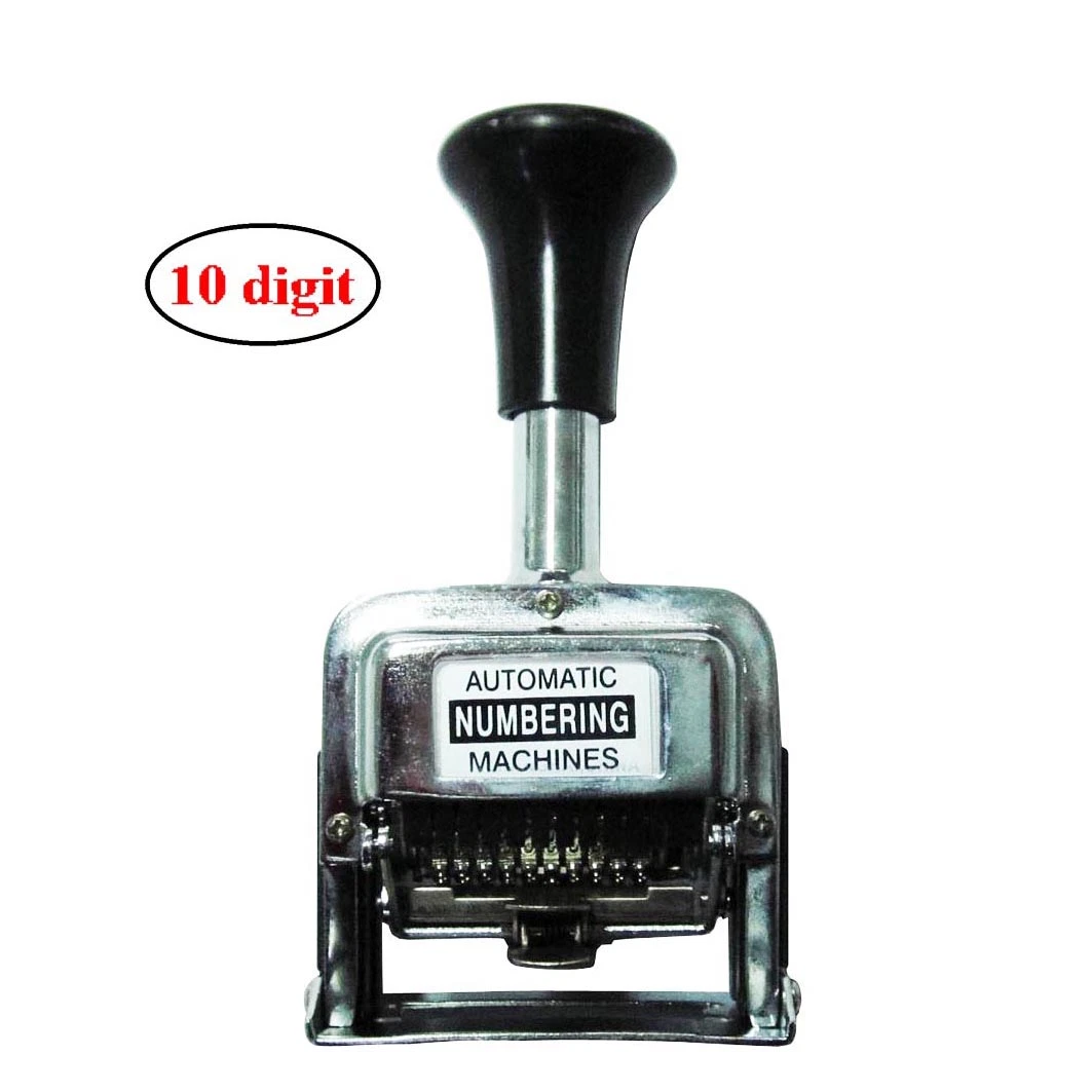 10 Digit Date Number Automatic Page Numbering Stamp Machine