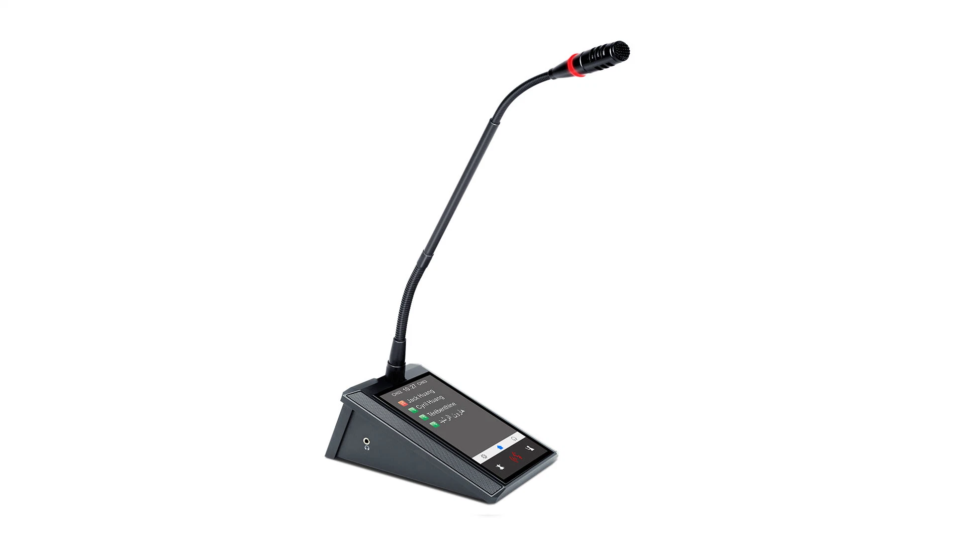 Digital Voting Chairman/Delegate Unit with Channel Selector Touch Screen Microphone