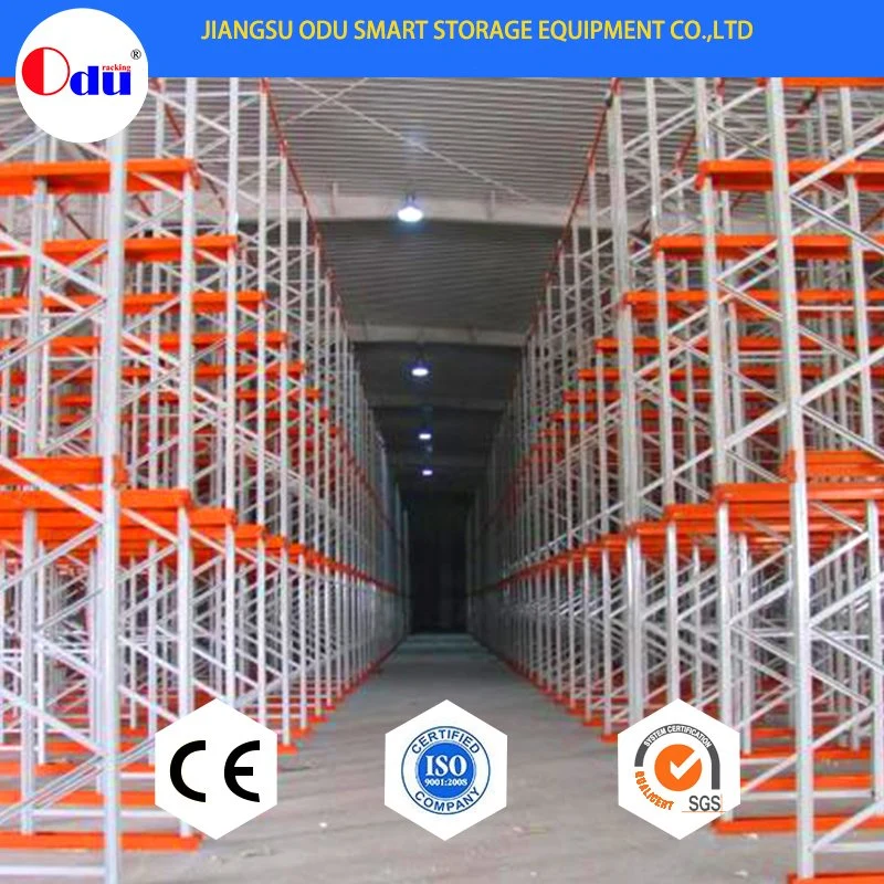 Steel Reinforced Structure Warehouse Boltless Rivet Drive in Storage Wire Shelving