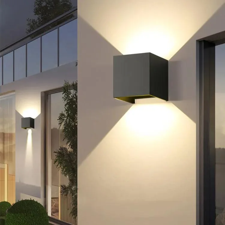 Cubic LED Light Fixture 6W LED Wall Lamp for Indoor Outdoor Lighting