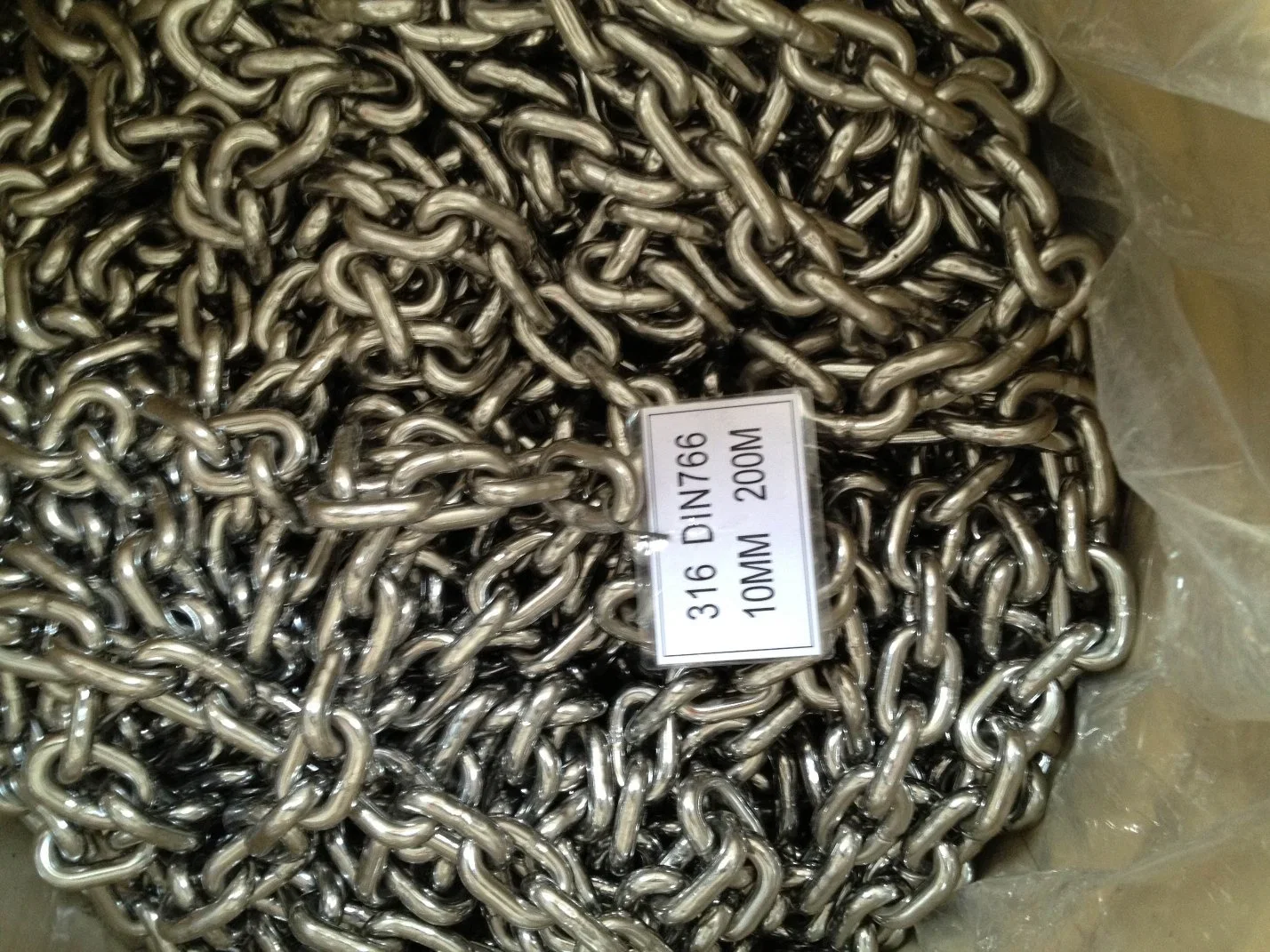 Stainless Steel Long Link Chain with DIN763 Standard