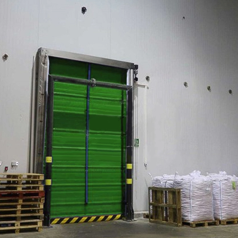 Porte hangar industrielle en PVC automatique résistante au vent