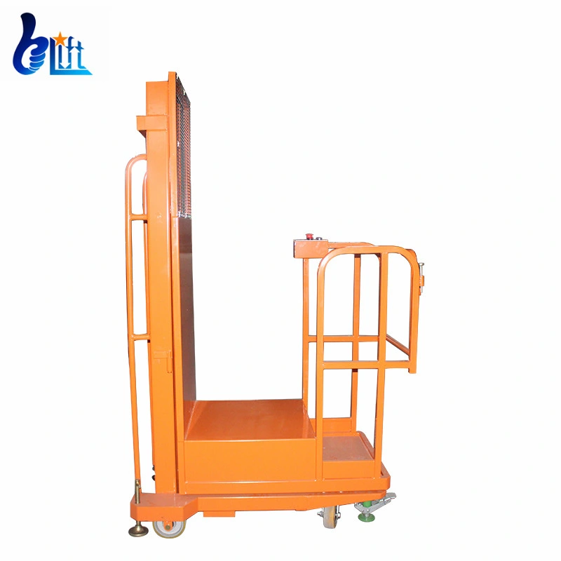 4.5m 200kg Semi Electric Order Picker Trolley Warehouse Lift Equipment