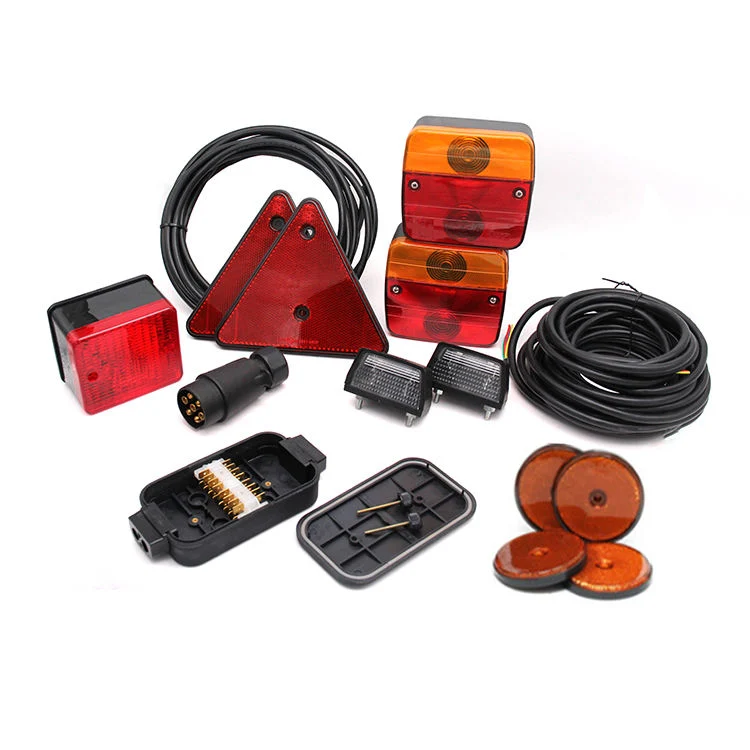 Emark 12V Stop Tail Turn License Magnetic Trailer Light Kit