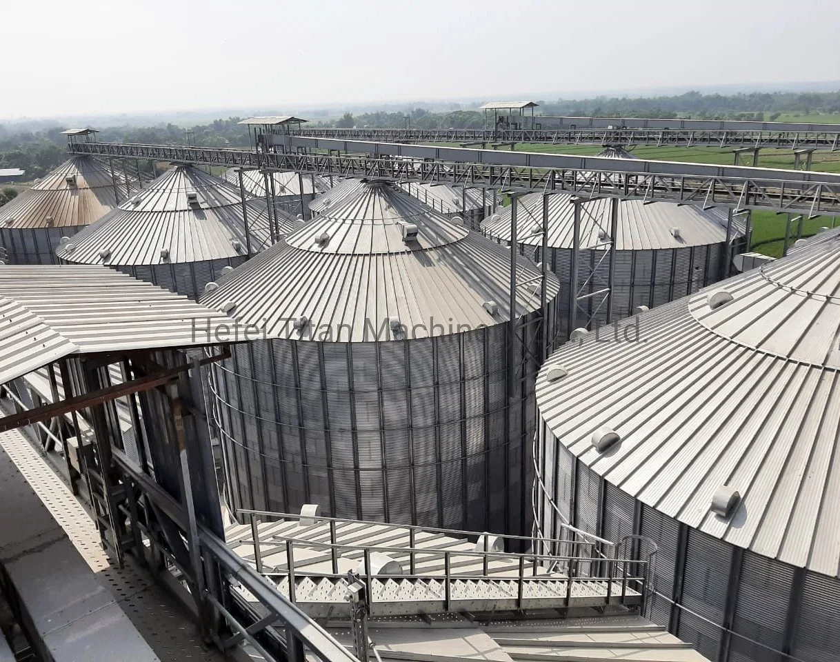 Galvanizado Silo de grano de acero inoxidable para almacenamiento de palas