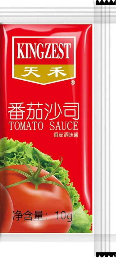 Bulk Tomato Ketchup Clear Sachet Ketchup Container Plastic Tomato Sauce Bottle Concentration