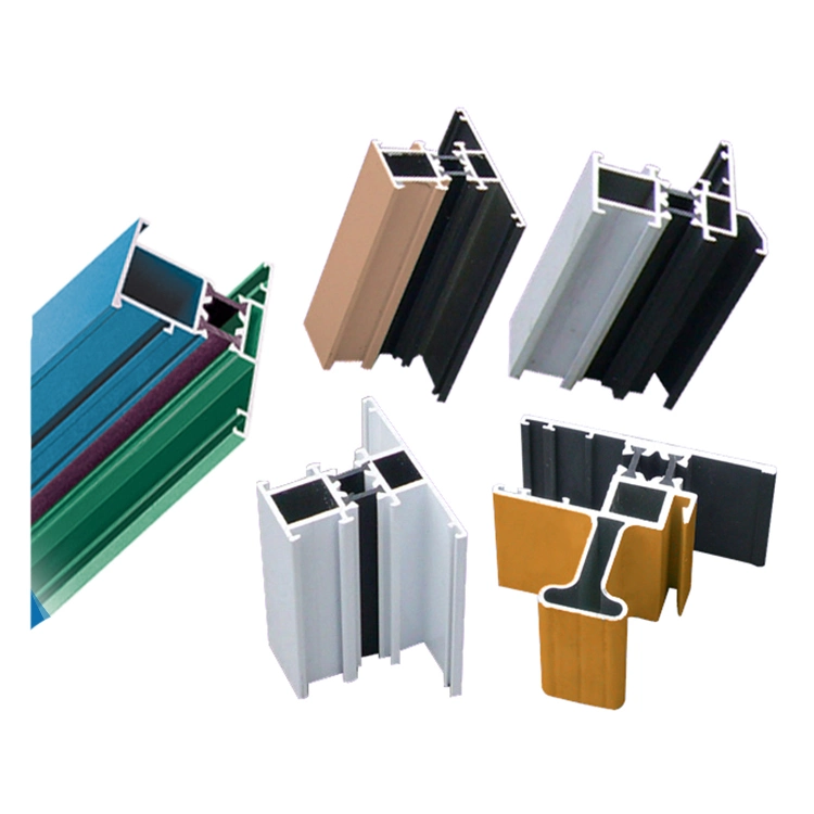 6063 T5 Powder Coating/Oxidation/Electrophoresis Aluminum Extrusion Profiles for Door/Window/Curtain Wall/Construction/Decoration/Industrial